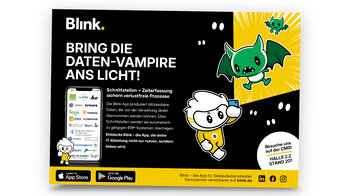 Blinky mit Fledermausmonster