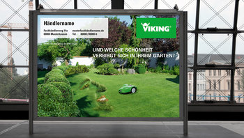 Großflache VIKING: Gesicht im Garten 