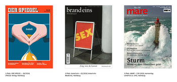 Die drei Cover des Jahres 2018: DER SPIEGEL, brand eins, MARE