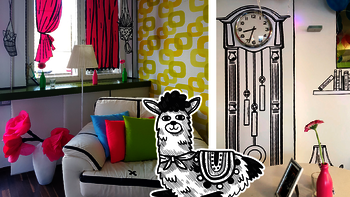 Gestalteter Konferenzraum Bloom Feier mit Lama 