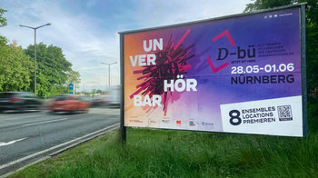 Plakat Unverhörbar mit Datum