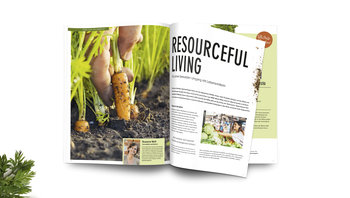 Blick in den Magalog- Thema Resourceful living