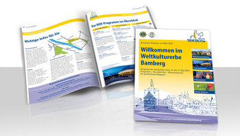 Einblick ins Kongressmagazin "Willkommen im Weltkulturerbe Bamberg"