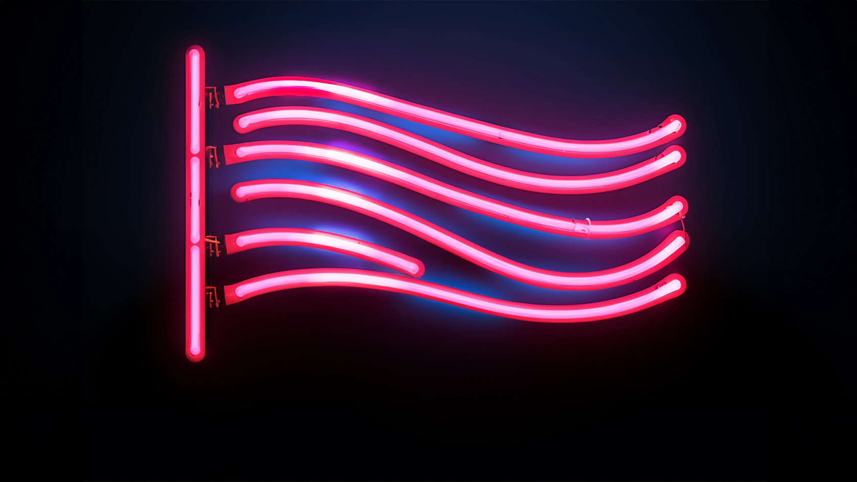 Neon flag