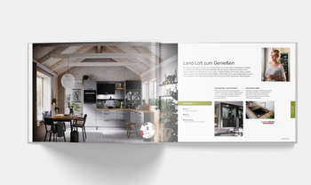 kuechenquelle Sortimentskatalog 2019: Innenteil, Bereich Inspiration, Landhausküchen