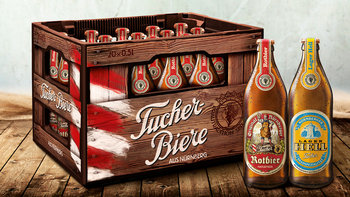 Tucher Bierkasten in Holzoptik