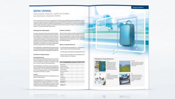 Beispielseite aus der Broschüre SeeTec Cayuga