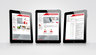 Website dent.talents auf 3 Tablets