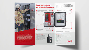 Flyer komplett aufgeklappt