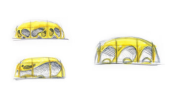Hemovent Reinraum Basic-Skizze in Gelb