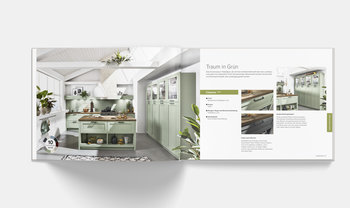 Küchen Quelle Katalog, offen, Grüne Küchen