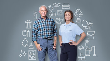 Wackler Service Group Website: Ansicht Personen zu den einzelnen Geschäftsbereichen