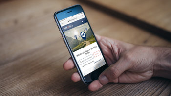 Web-App truck-wash.com: Ansicht Smartphone