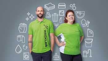 Wackler Service Group Website: Ansicht Personen zu den einzelnen Geschäftsbereichen