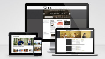 Online-Auftritt Wellküren: Ansicht Monitor, Tablet und Smartphone