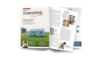 Blick in den Magalog- Thema Küchen im Tiny House