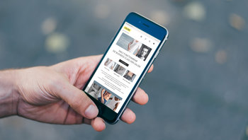 CALIDA-Landingpage: Ansicht Smartphone