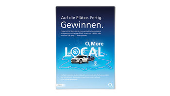 Anzeige O2: Auf die Plätze. Fertig. Gewinnen.