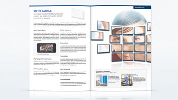 Beispielseite aus der Broschüre SeeTec Cayuga