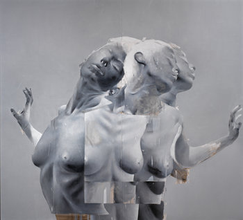 Bosoletti Fragile: 3 Frauen in Schwarz-Weiß