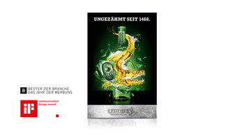 Auszeichnungen für Lederer Testimonial-Kampagne: iF-Award, Jahr der Werbung, Bester der Branche