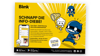 Blinky mit Fangnetz und Räuber
