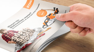 Anzeige Herbstaktion rund um Sägen von STIHL