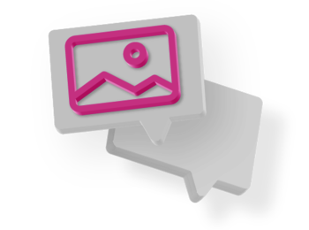 Icon Sprechblase mit Landscape