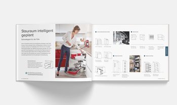 Küchen Quelle Katalog, offen, Stauraumplanung