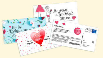 Alle drei Apollo Muttertagsgeschenk-Gutschein Motiv final gedruckt