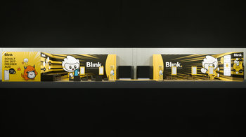 Blink Messestand von vorne