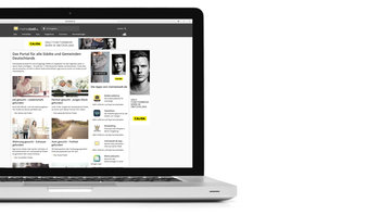 CALIDA-Landingpage: Laptop-Ansicht