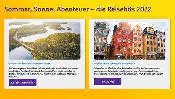 Beispiel Destinationen Finnland und Schweden