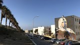Tarifa: Mural mit Frauenkopf von Axel Void 