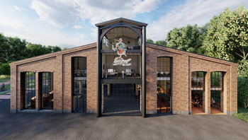 Rendering Ansicht der zukünftigen Münchner Kindl Brauerei