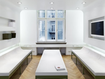 Foto des Lounge-Bereich bei Bloom in München, von vorn