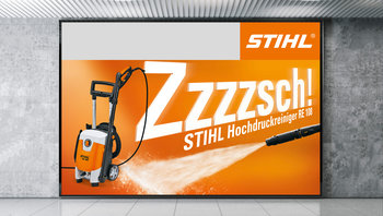 Großfläche zum STIHL Hochdruckreiniger RE 108
