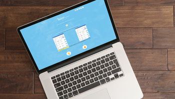 Offener Laptop mit Ansicht boss ENERGY Website