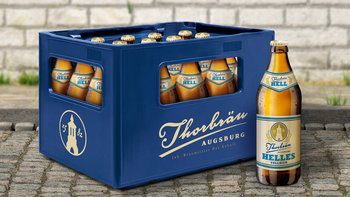 Thorbraeu Bierkasten mit Hellem Vollbier