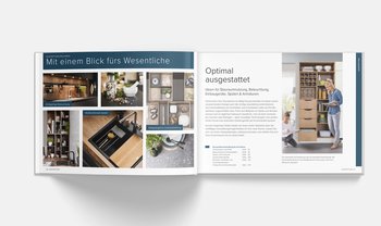 Küchen Quelle Katalog, offen, Ideen für Stauraumnutzung