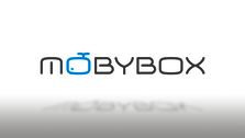 Gestalteter Schriftzug MOBYBOX