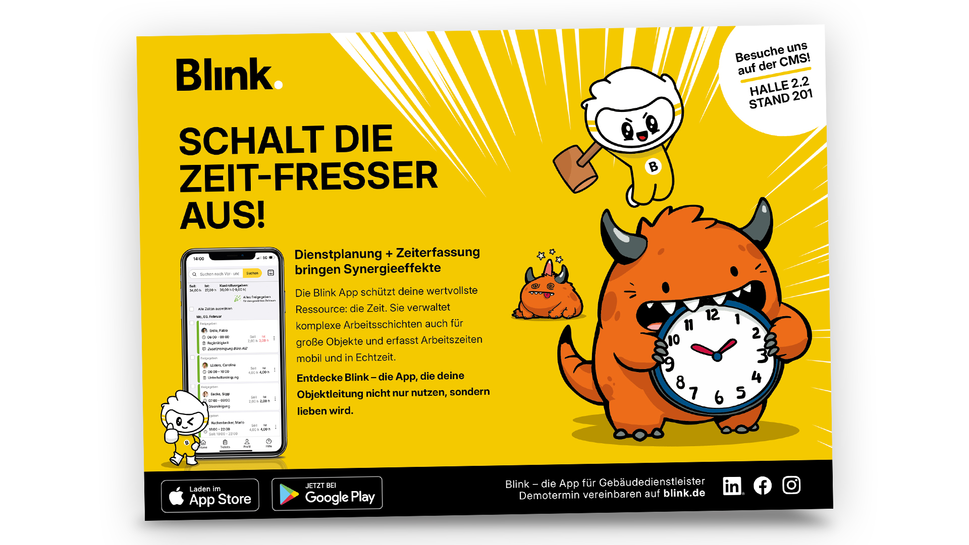 Uhr fressendes Monster